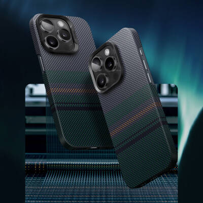 Apple iPhone 14 Pro Case Magsafe Charging Feature Carbon Fiber Design Benks Aurora ArmorAir Kevlar Cover - 9