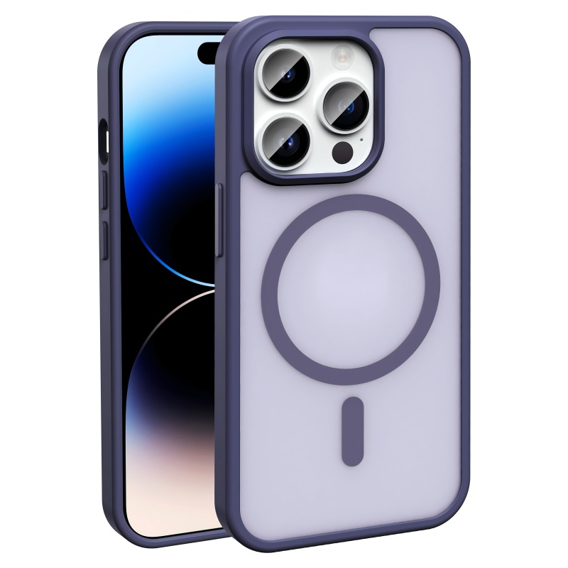 Apple iPhone 14 Pro Case Magsafe Charging Feature Matte Back Surface Zore Sio Cover - 6