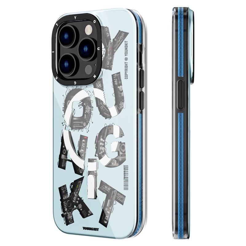 Apple iPhone 14 Pro Case Magsafe Charging Feature Text Themed YoungKit Mechanic Series Cover - 3