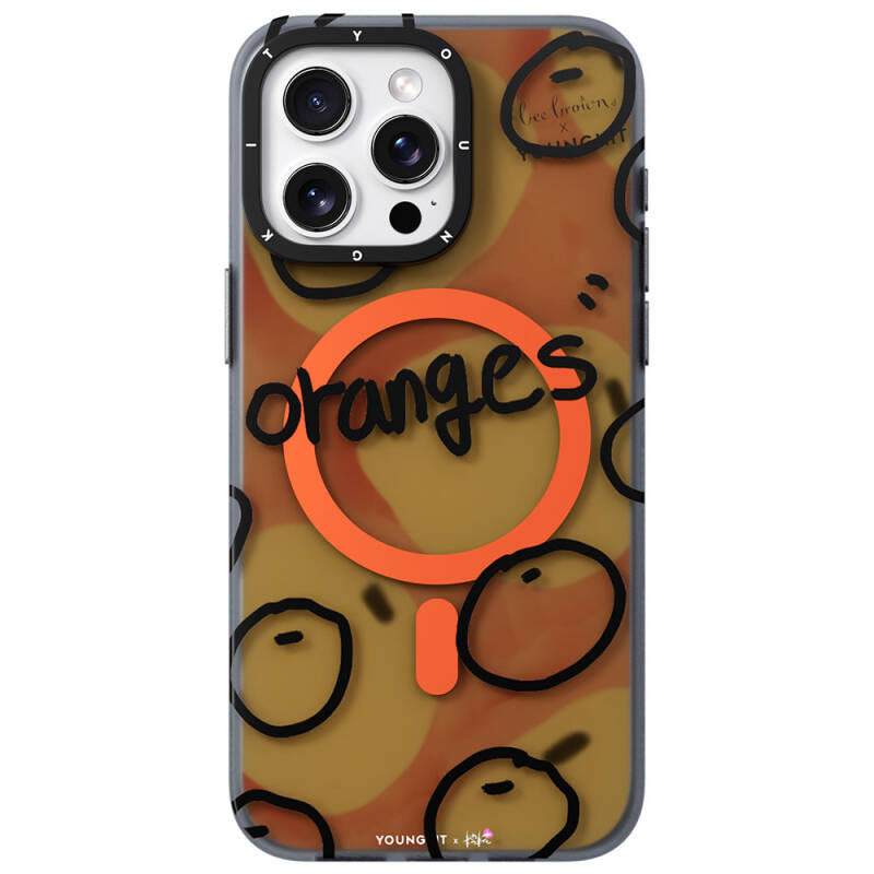 Apple iPhone 14 Pro Case Magsafe Charging Featured Bee Brown Designed Youngkit Funny Series Cover - 1