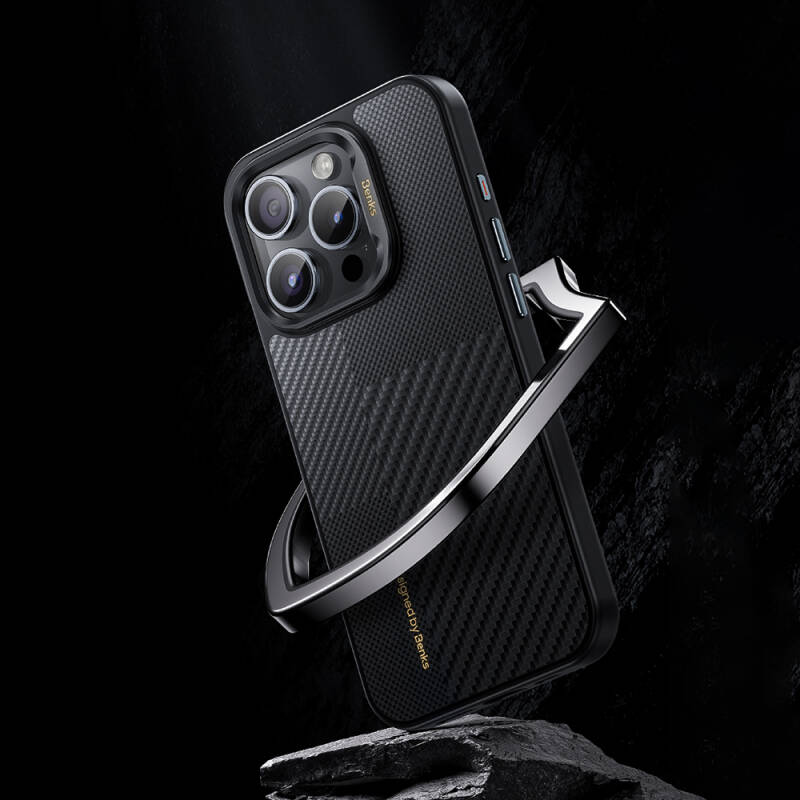 Apple iPhone 14 Pro Case Magsafe Charging Featured Carbon Fiber Benks Montage Hybrid ArmorPro Kevlar Cover - 5