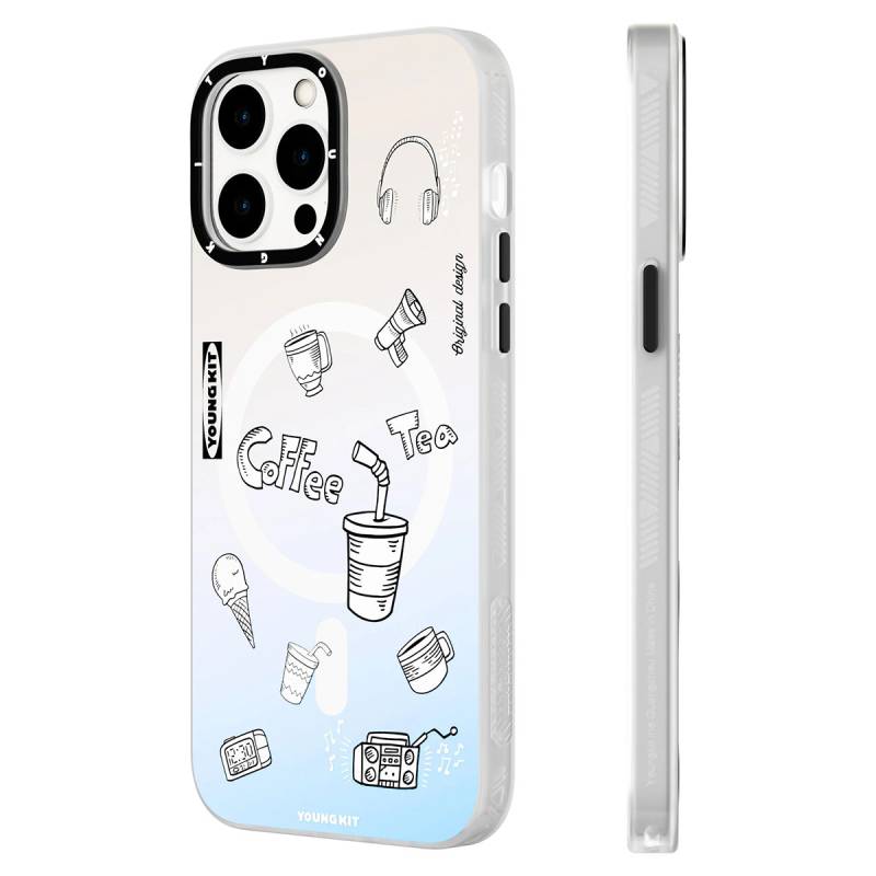 Apple iPhone 14 Pro Case Magsafe Charging Featured Patterned Youngkit Plaything Series Cover - 2