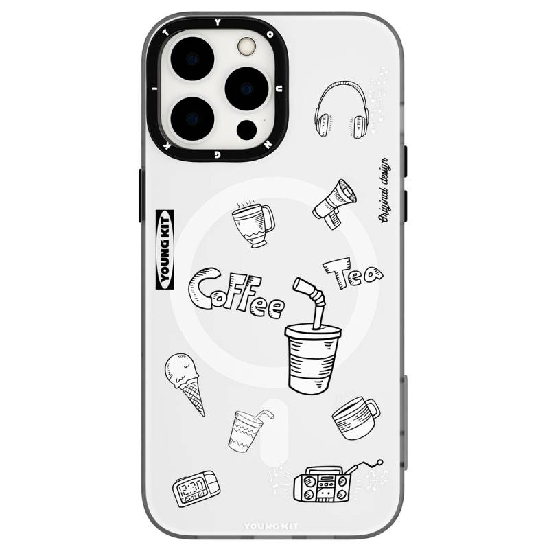 Apple iPhone 14 Pro Case Magsafe Charging Featured Patterned Youngkit Plaything Series Cover - 1