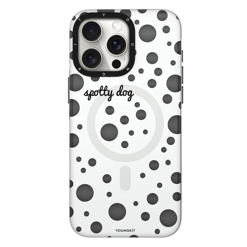 Apple iPhone 14 Pro Case Magsafe Charging Featured Polka Dot Patterned Youngkit Spots Series Cover - 10