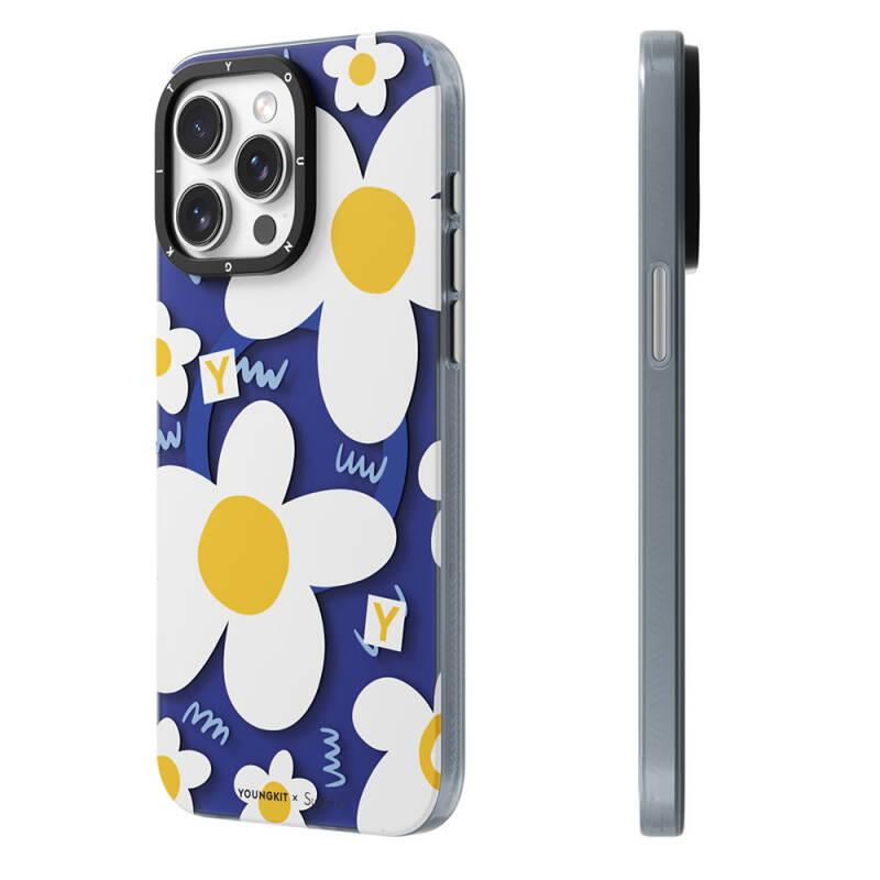 Apple iPhone 14 Pro Case Magsafe Charging Featured Sunshine Designed Youngkit Spring Breeze Series Cover - 3