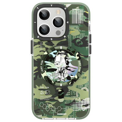 Apple iPhone 14 Pro Case Magsafe Charging Featured YoungKit Camouflage Series Cover - 4