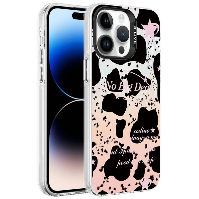 Apple iPhone 14 Pro Case Marble Pattern Zore Marbello Cover - 5