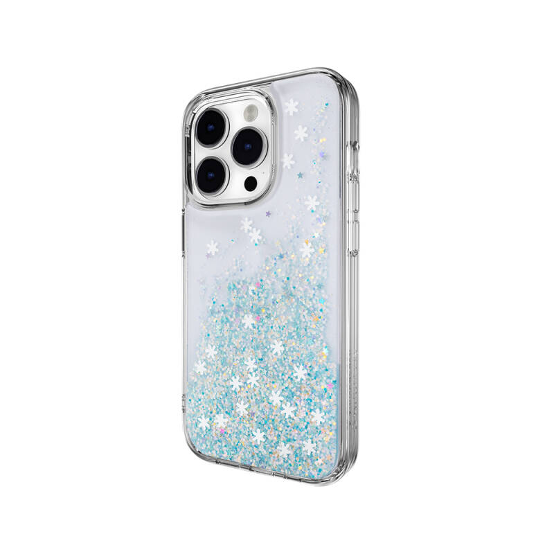 Apple iPhone 14 Pro Case Shining Silvery Transparent Licensed Switcheasy Starfield Cover - 6