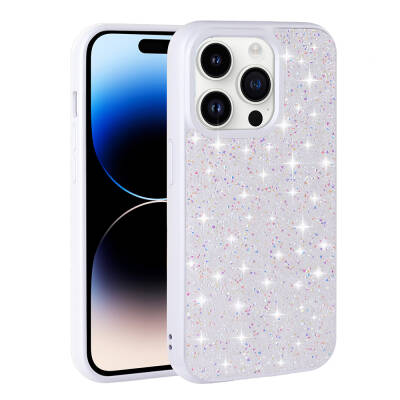 Apple iPhone 14 Pro Case Shiny Stone Design Zore Diamond Cover - 1