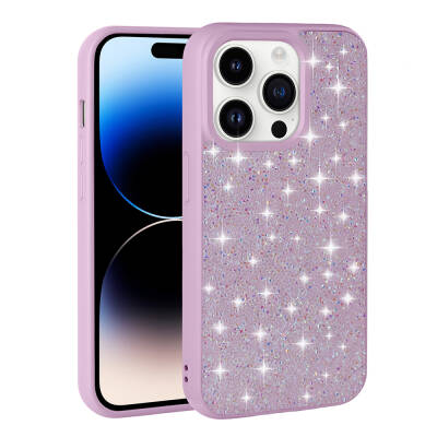 Apple iPhone 14 Pro Case Shiny Stone Design Zore Diamond Cover - 7