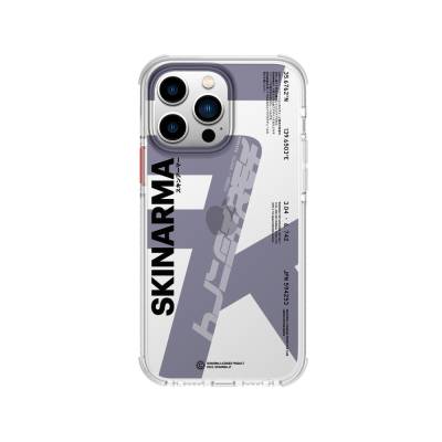 Apple iPhone 14 Pro Case SkinArma Transparent Airbag Design Raku Cover - 6