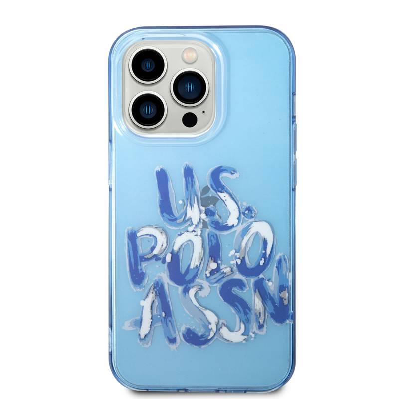 Apple iPhone 14 Pro Case U.S. POLO ASSN. Colorful Graffiti Printed Design Cover - 3