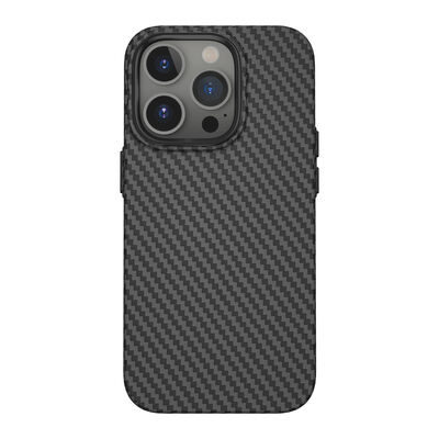 Apple iPhone 14 Pro Case Wiwu Carbon Fiber Look Magsafe Wireless Charge Featured Kabon Cover - 18