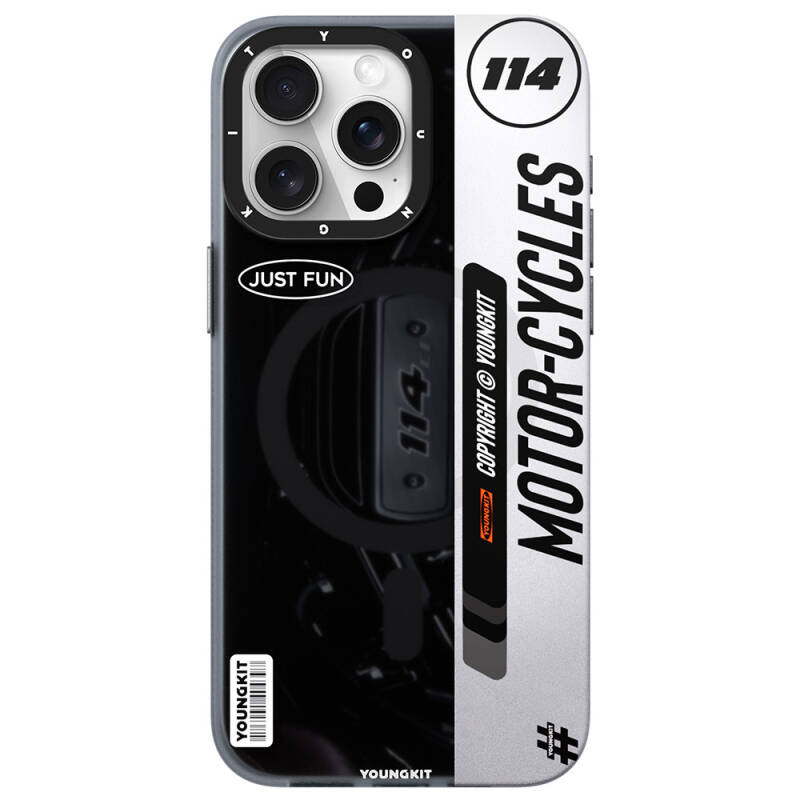 Apple iPhone 14 Pro Case Youngkit Motorcycle Legend Series Cover Magsafe Charging Feature - 3