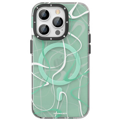Apple iPhone 14 Pro Case Magsafe Charge Youngkit Water-Ink Series Cover - 2
