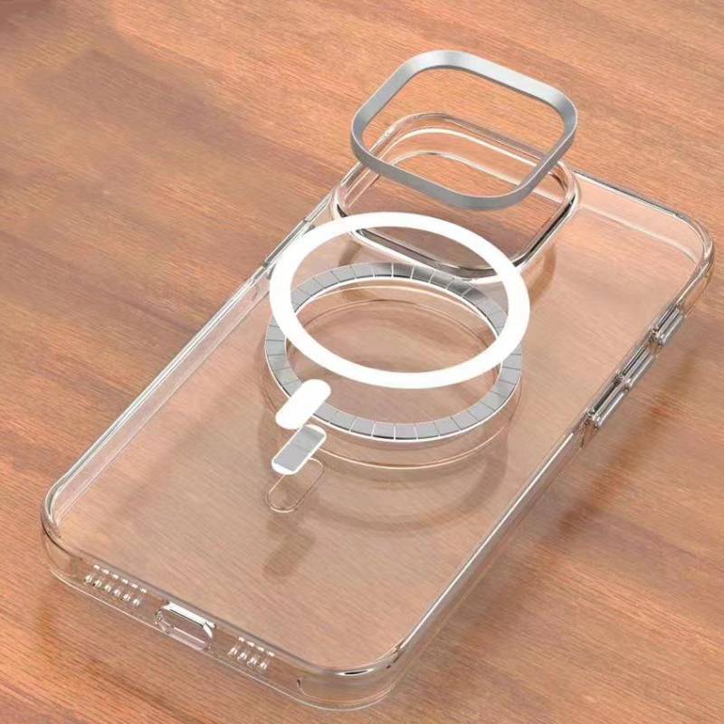 Apple iPhone 14 Pro Case Zore Transparent Efsane Cover with Wireless Charging - 2