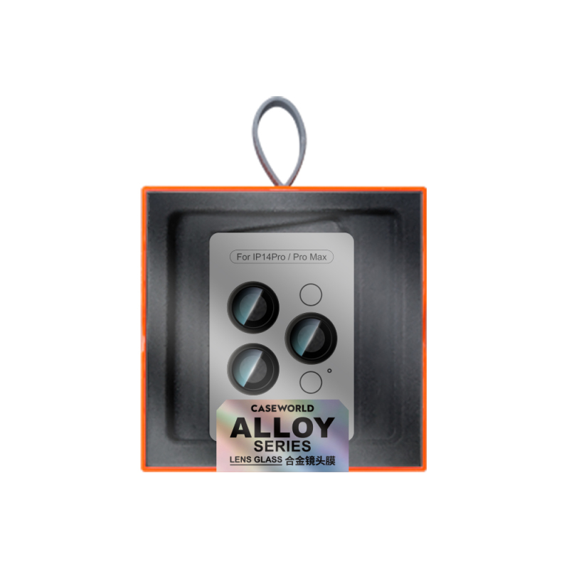 Apple iPhone 14 Pro CaseWorld Alloy Series Oleophobic Anti-Reflective Camera Lens Protector - 9