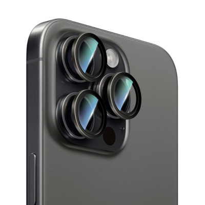 Apple iPhone 14 Pro CaseWorld Alloy Serisi Oleofobik Anti Reflective Kamera Lens Koruyucu - 1