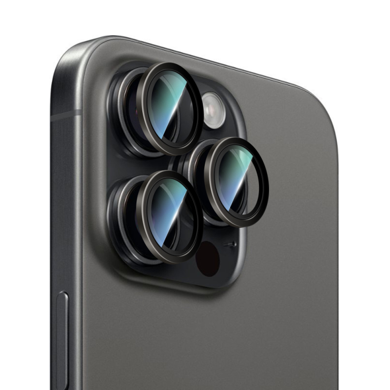 Apple iPhone 14 Pro CaseWorld Alloy Serisi Oleofobik Anti Reflective Kamera Lens Koruyucu - 1
