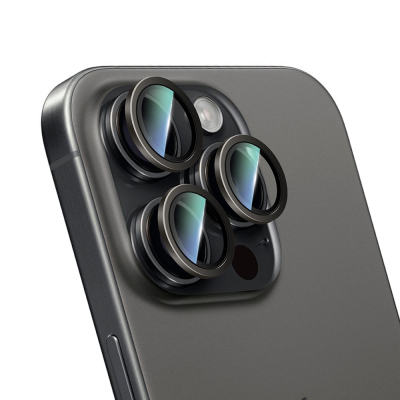 Apple iPhone 14 Pro CaseWorld Alloy Serisi Oleofobik Anti Reflective Kamera Lens Koruyucu - 7