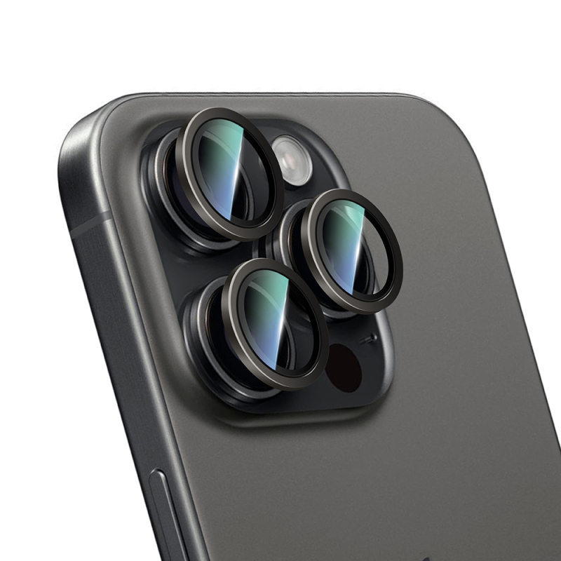 Apple iPhone 14 Pro CaseWorld Alloy Serisi Oleofobik Anti Reflective Kamera Lens Koruyucu - 7