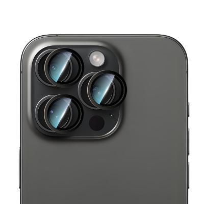 Apple iPhone 14 Pro CaseWorld Alloy Serisi Oleofobik Anti Reflective Kamera Lens Koruyucu - 2