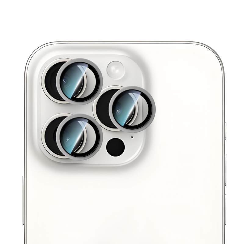 Apple iPhone 14 Pro CaseWorld Alloy Serisi Oleofobik Anti Reflective Kamera Lens Koruyucu - 5