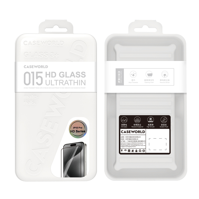 Apple iPhone 14 Pro CaseWorld Ultra-Thin Series 0.15mm HD Glass Screen Protector - 6