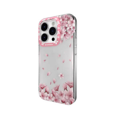 Apple iPhone 14 Pro Kılıf Çift IMD Baskılı Lisanslı Switcheasy Artist Sakura Kapak - 3