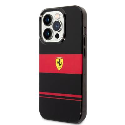 Apple iPhone 14 Pro Kılıf Ferrari Orjinal Lisanslı Magsafe Şarj Özellikli Yatay Çizgili Dizayn Kapak - 2