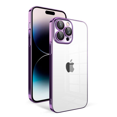 Apple iPhone 14 Pro Kılıf Kamera Korumalı Renkli Çerçeveli Zore Garaj Kapak - 4