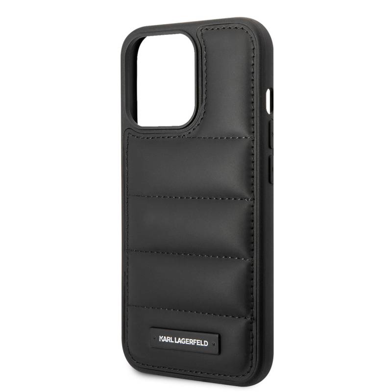 Apple iPhone 14 Pro Kılıf Karl Lagerfeld Nylon Puffy Airbag Dizayn Kapak - 6