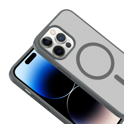 Apple iPhone 14 Pro Kılıf M-safe Şarj Özellikli Zore Babet Kapak - 10