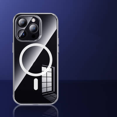 Apple iPhone 14 Pro Kılıf Magsafe Şarj Özellikli Benks 1.8mm Ultra İnce Şeffaf Kapak - 6