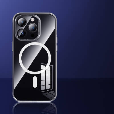 Apple iPhone 14 Pro Kılıf Magsafe Şarj Özellikli Benks 1.8mm Ultra İnce Şeffaf Kapak - 7