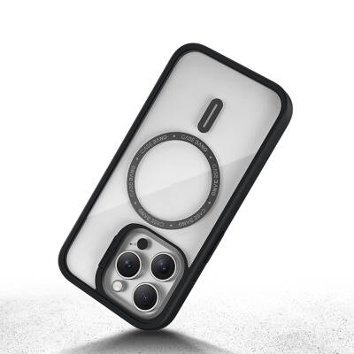 Apple iPhone 14 Pro Kılıf Magsafe Şarj Özellikli Casebang Body Frame Kapak - 7