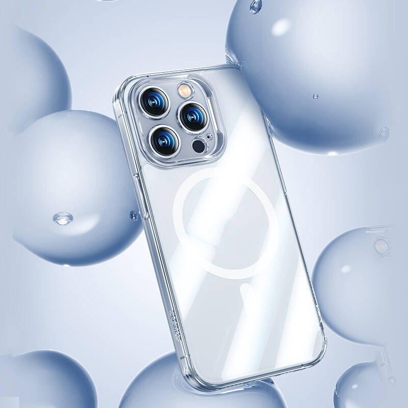 Apple iPhone 14 Pro Kılıf Magsafe Şarj Özellikli Kamera Korumalı Benks Corning Glass Serisi Kapak - 5