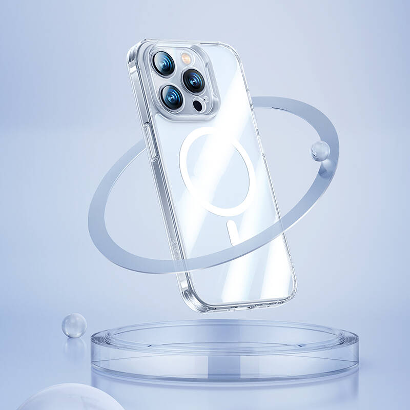 Apple iPhone 14 Pro Kılıf Magsafe Şarj Özellikli Kamera Korumalı Benks Corning Glass Serisi Kapak - 6