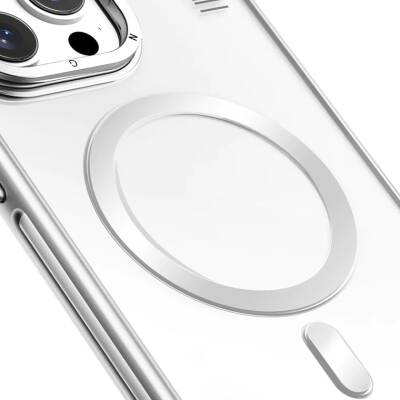 Apple iPhone 14 Pro Kılıf Magsafe Şarj Özellikli Sararma Önleyici Youngkit Crystal Grid Kapak - 13