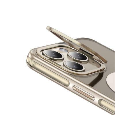 Apple iPhone 14 Pro Kılıf Magsafe Şarj Özellikli Wlons Standlı Efsane Kapak - 6
