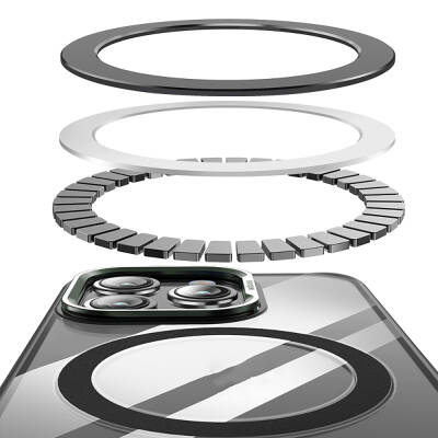 Apple iPhone 14 Pro Kılıf Magsafe Şarj Özellikli Wlons Standlı Efsane Kapak - 8