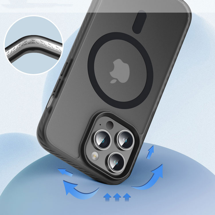 Apple iPhone 14 Pro Kılıf Mat Arka Yüzey Wireless Şarj Özellikli Zore Locik Kapak - 13