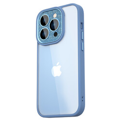 Apple iPhone 14 Pro Kılıf ​​​​​Wiwu GCC-105 Lens Korumalı Renkli Kenar Arkası Şeffaf Multicolor Kapak - 3