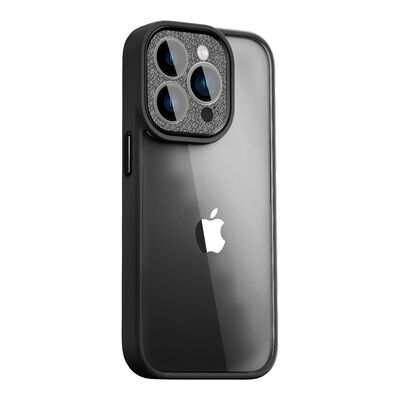 Apple iPhone 14 Pro Kılıf ​​​​​Wiwu GCC-105 Lens Korumalı Renkli Kenar Arkası Şeffaf Multicolor Kapak - 4