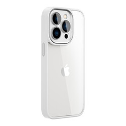 Apple iPhone 14 Pro Kılıf Wiwu VCC-104 Lens Korumalı Renkli Kenar Arkası Şeffaf Vivid Clear Kapak - 1