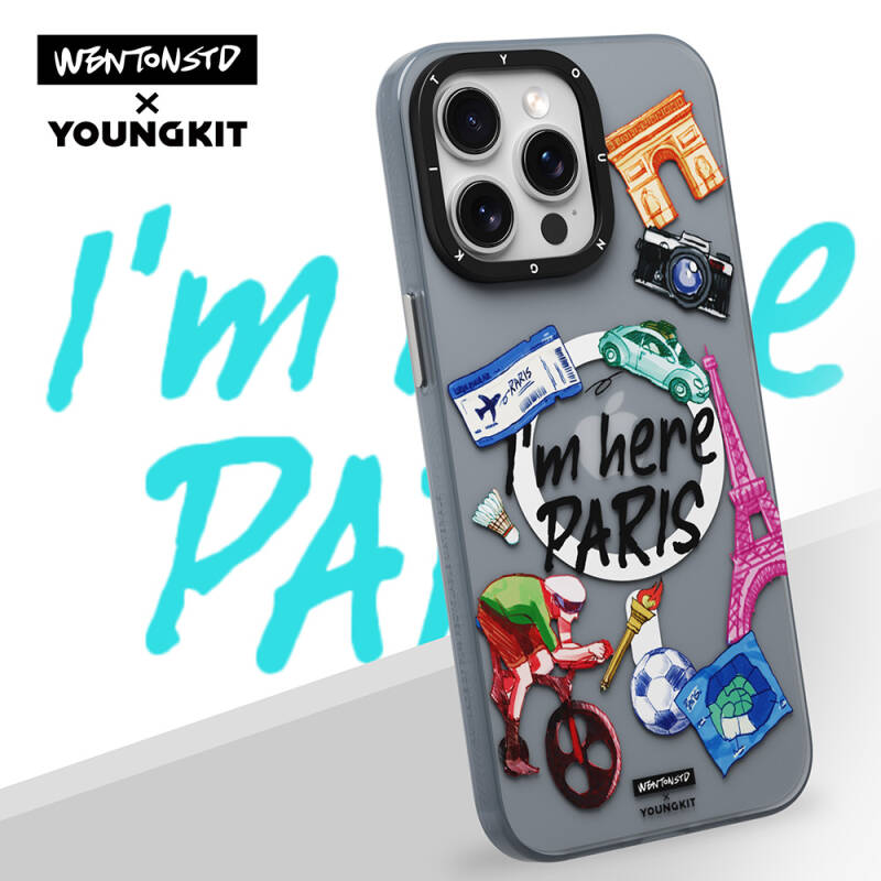 Apple iPhone 14 Pro Magsafe Charging Featured Case YoungKit in Paris Series Cover - 9