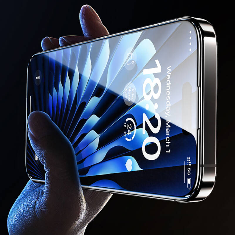 Apple iPhone 14 Pro Max Benks Glass Warrior Safir Coating Ekran Koruyucu + Kolay Uygulama Aparatlı - 10