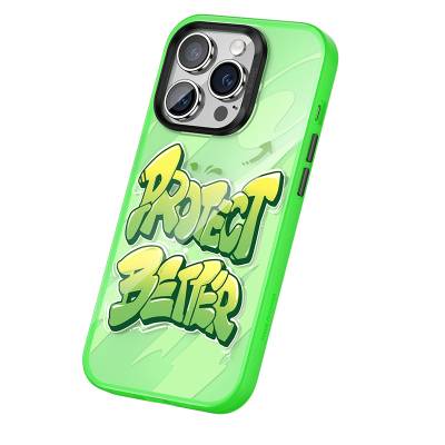 Apple iPhone 14 Pro Max Case Airbag TPU Text Themed Benks Dynamic New Cover - 8