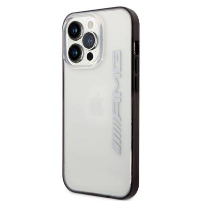 Apple iPhone 14 Pro Max Case AMG Transparent Black Frame Design Cover - 4
