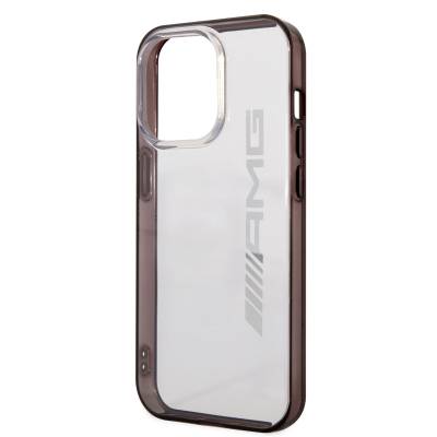 Apple iPhone 14 Pro Max Case AMG Transparent Black Frame Design Cover - 7